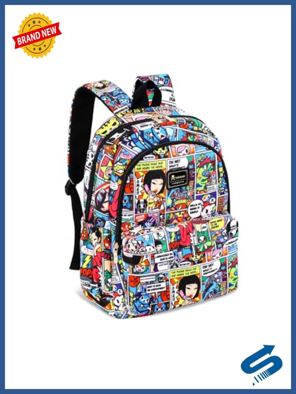 tokidoki Unicorno Canvas Laptop Backpack 14in Travel Daypack Commuter Bag